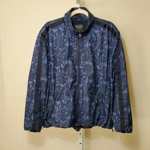 ATHLETA Women's Ethereal Bloom Blue Sightseer Lace Jacket Windbreaker sz L